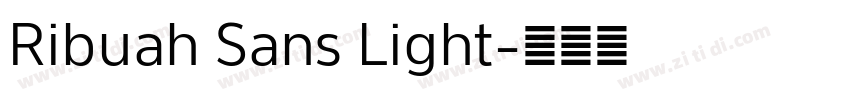 Ribuah Sans Light字体转换